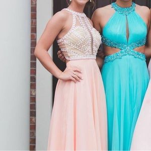 Blush pink/peach dress - size 0